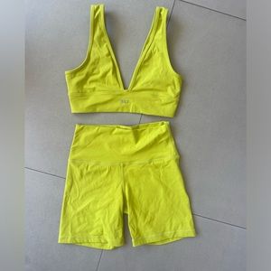 Neon Green SET Active Workout Set